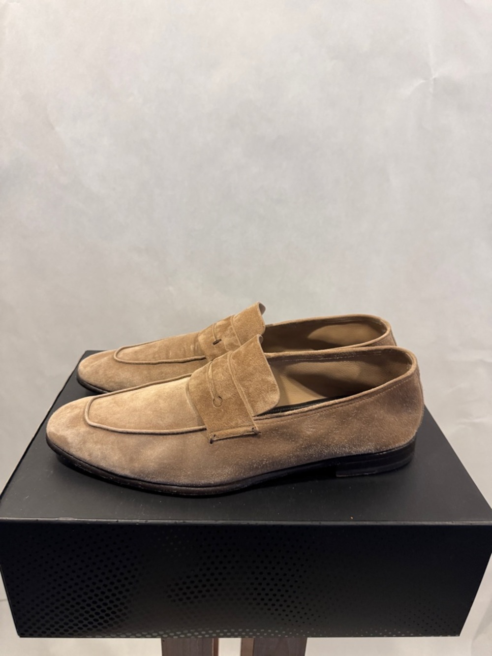 Zegna L’ Asola Suede Loafers